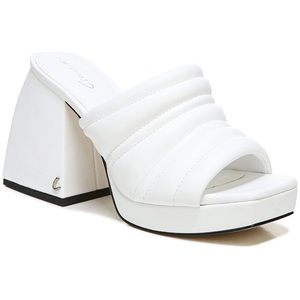 Circus NY Marlie White Chunky Heel